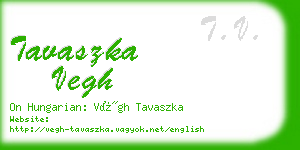 tavaszka vegh business card